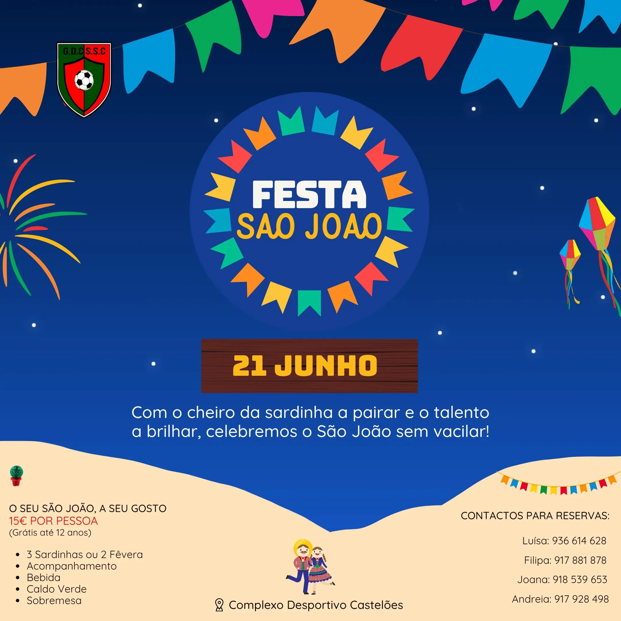 São João no Complexo Desportivo de Castelões